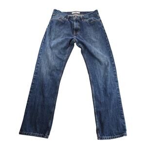 Y2K Tommy Hilfiger Jeans Mens 32 x 30 Blue Denim Straight Leg Preppy Office Work